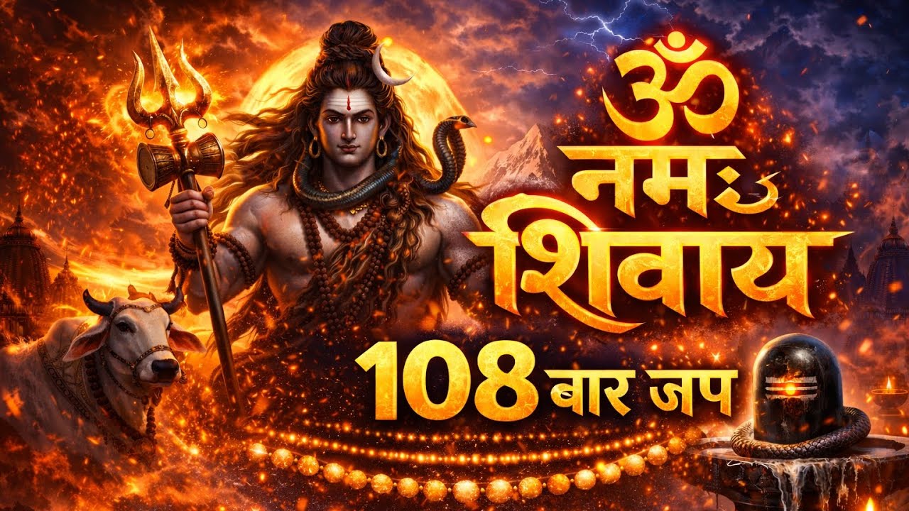 Om namha shivay mantra chenting 108JJarur sune man ko shant karne wala mantr