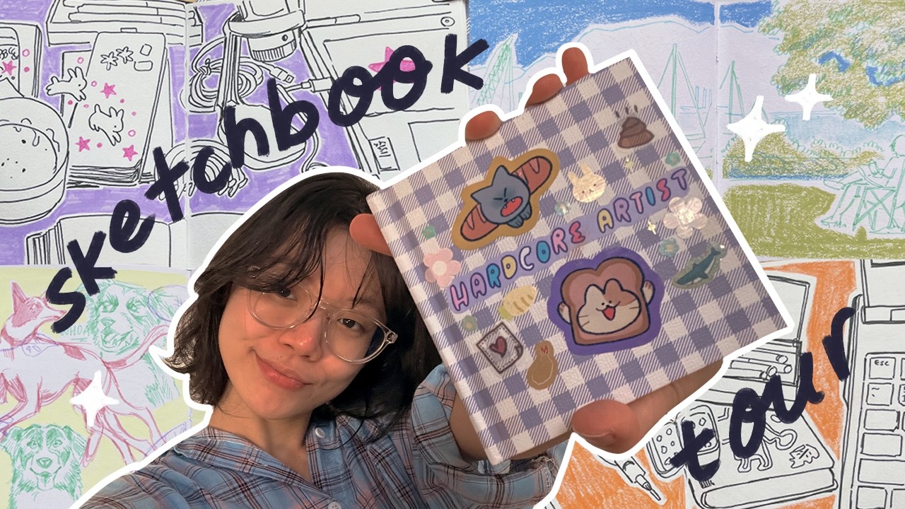 a tiny sketchbook tour ⭐ silly doodles and travels