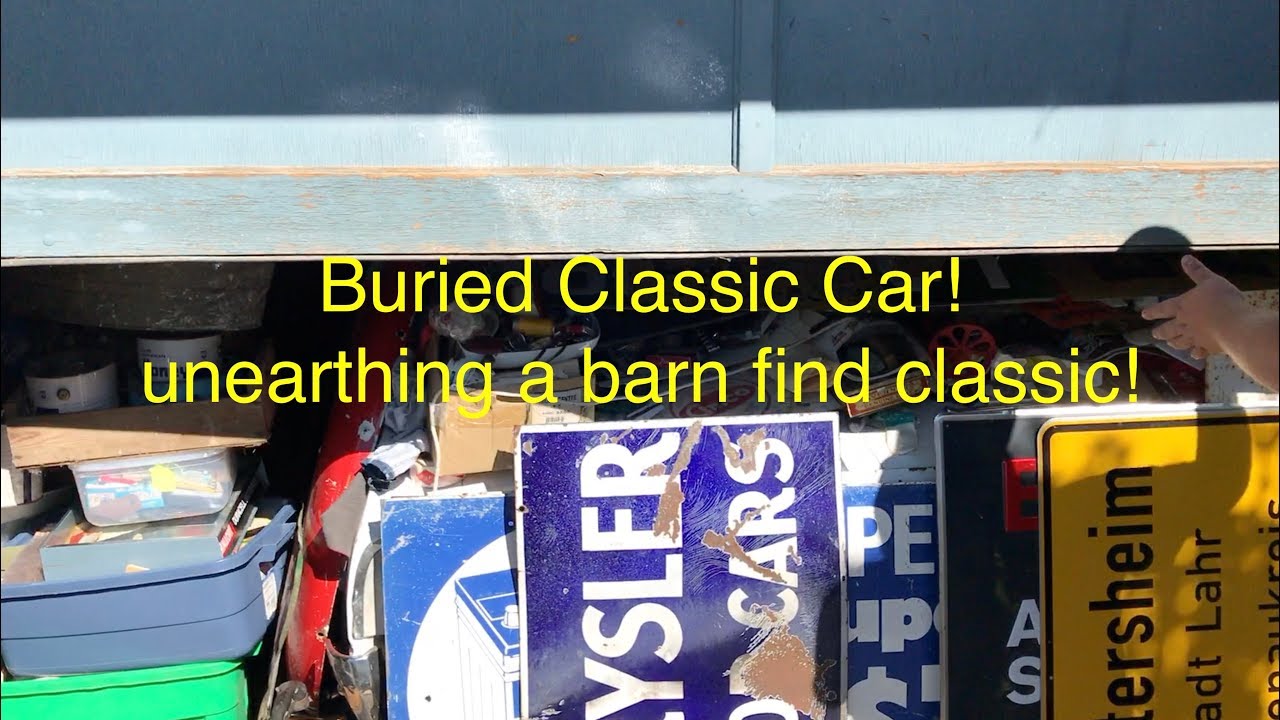 Classic impala convertible found buried in this garage!