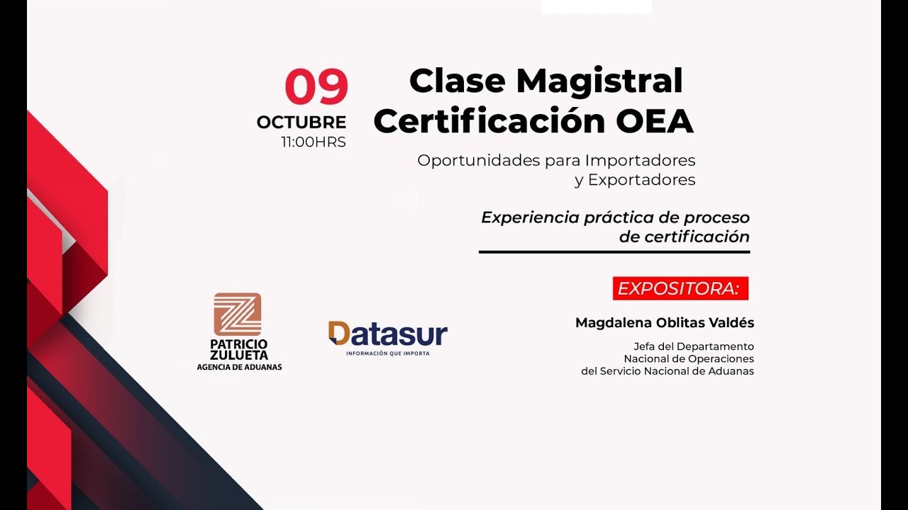 Clase Magistral Certificación OEA