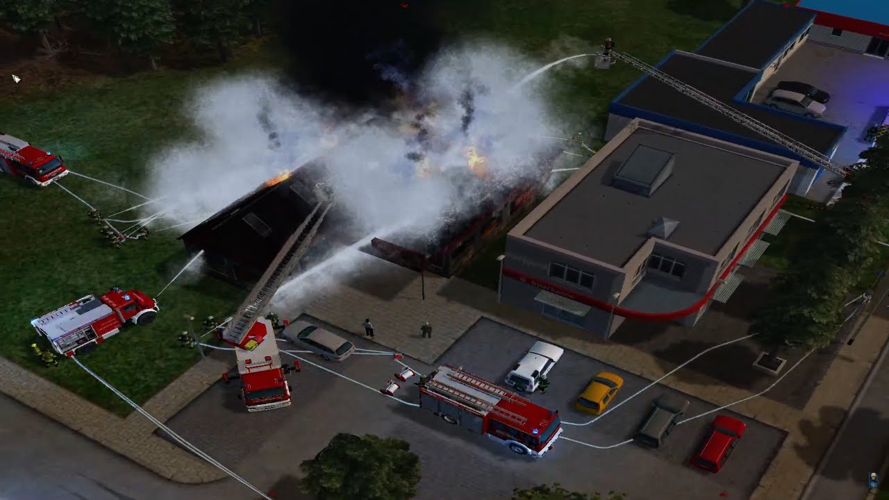 Emergency 4 - Rosenburg Mod: Brand zerstört Supermarkt - Großeinsatz der Feuerwehr