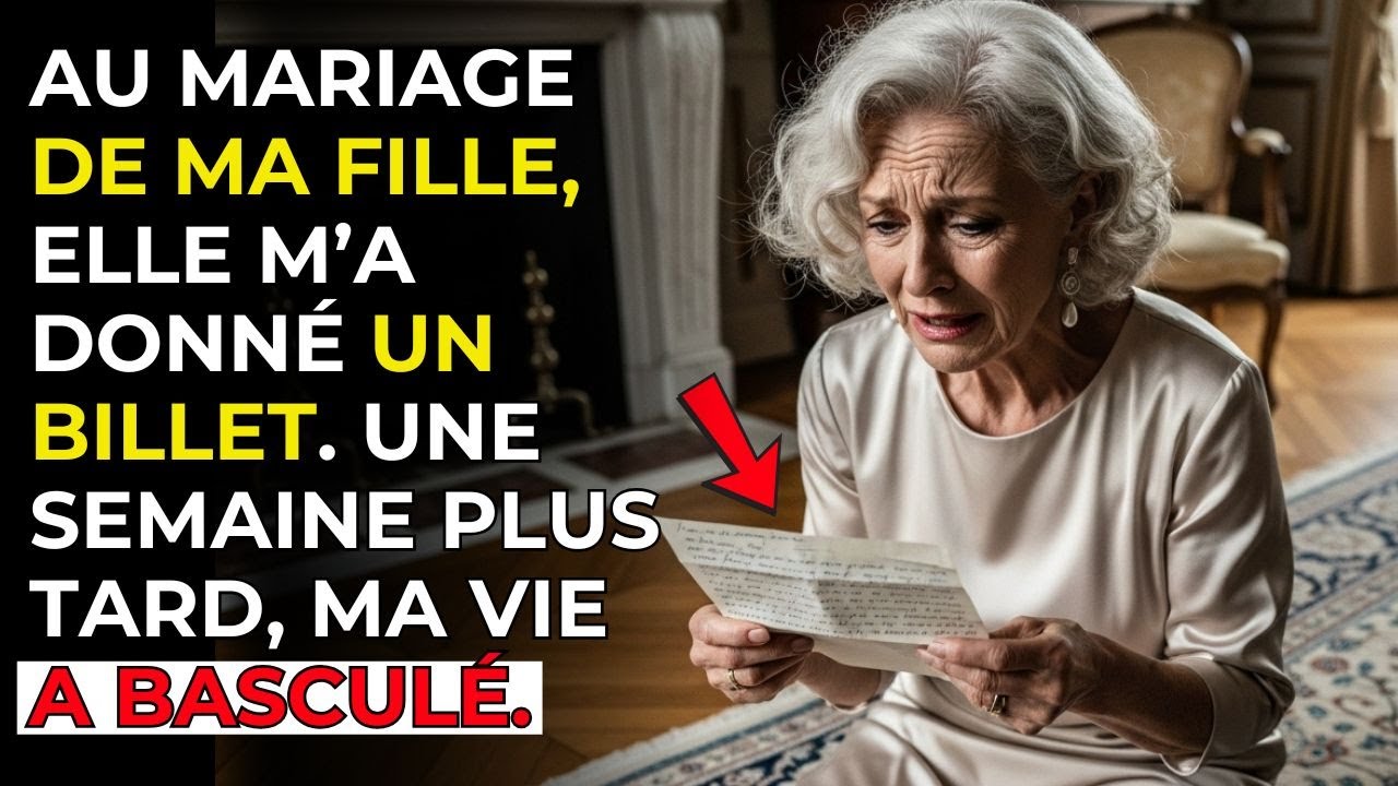 🟥 Au Mariage de Ma Fille, Elle M’a Donné un Billet. Je N’aurais Jamais Dû le Lire…