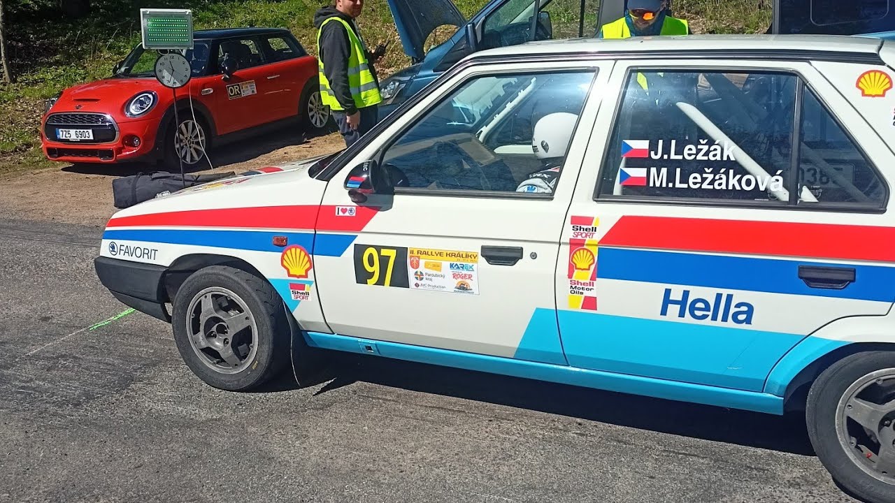 2. Rallye Králíky 2024 RZ3 Pastviny #97 Ležák & Ležáková-Škoda Favorit