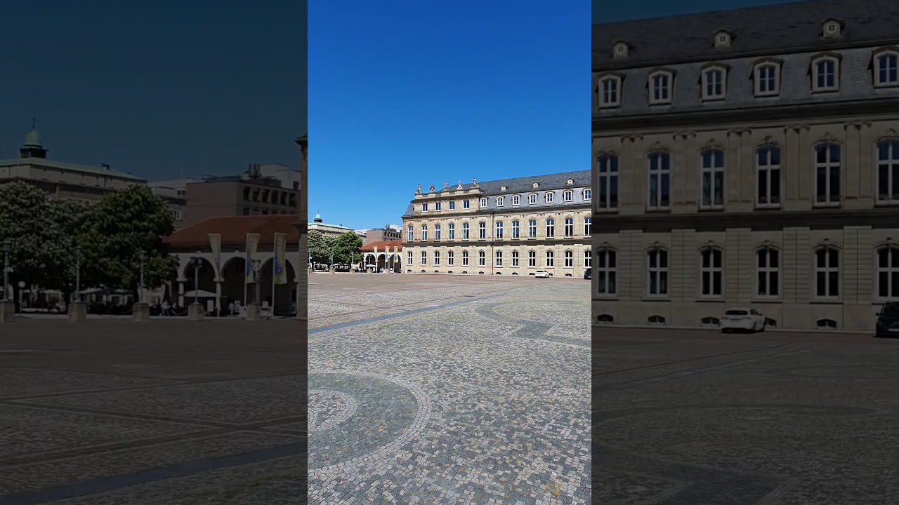 New Palace and Schlossplatz in Stuttgart, Germany