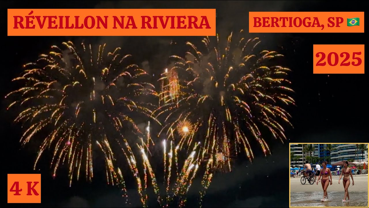 Praia de Riviera de São Lourenço e Réveillon 2025! 🇧🇷 4K