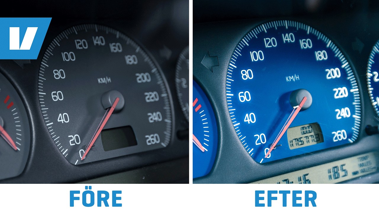 Snygga Blå Mätartavlor i Din Volvo - Steg För Steg!