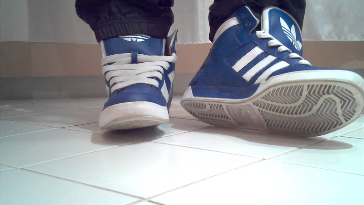 Blue Adidas Hi tops