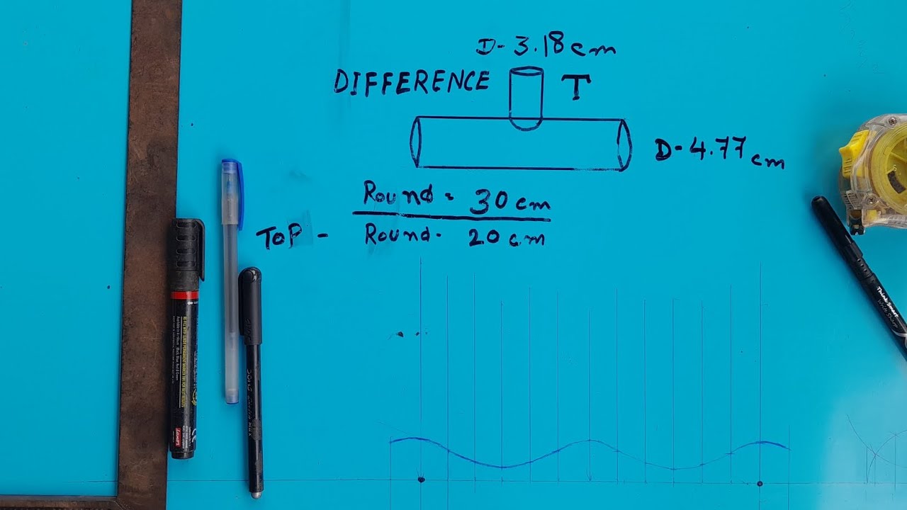 Sheet metal fabrication difference tee tutorial #viral #work #youtube 