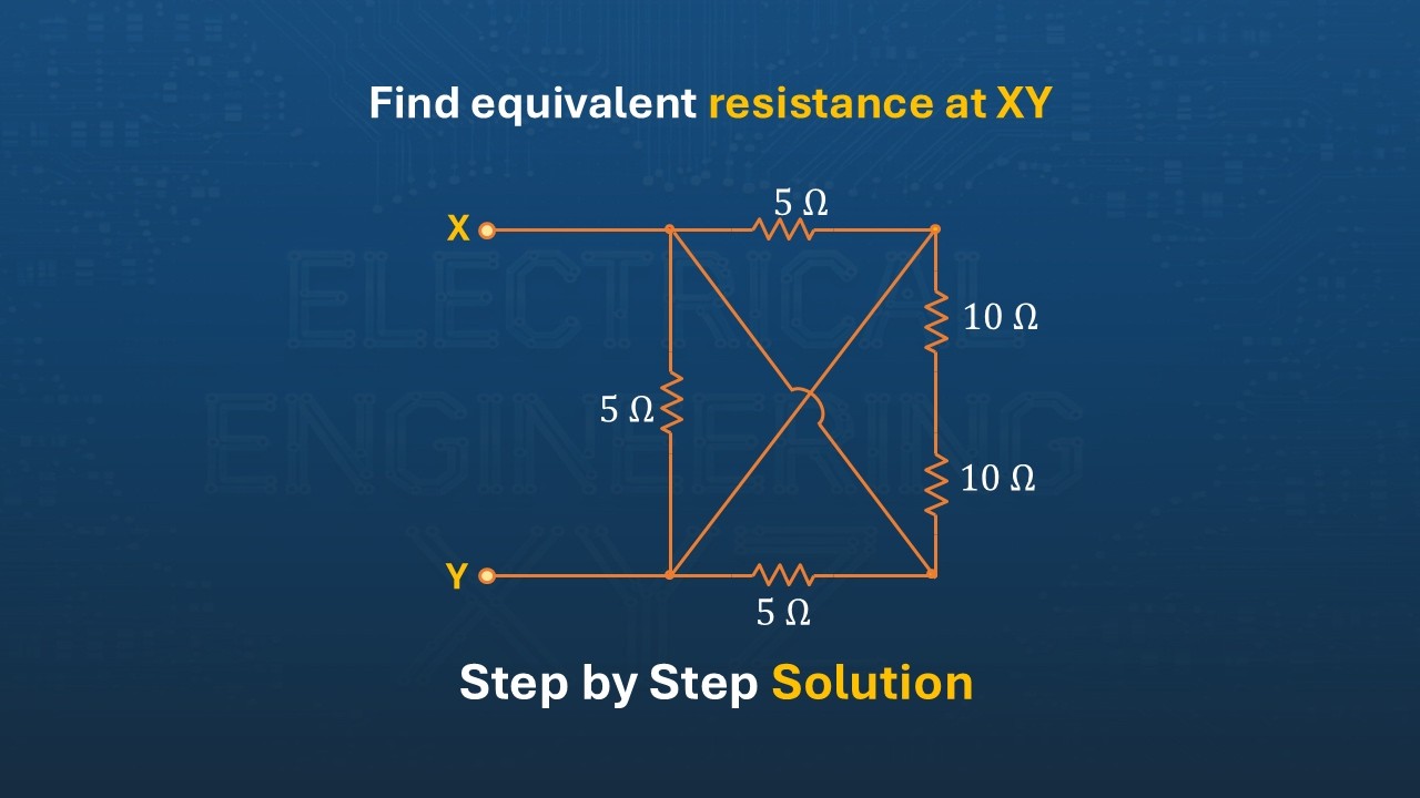 Equivalent Resistance Circuit Problem No 76 #electricalengineeringxyz