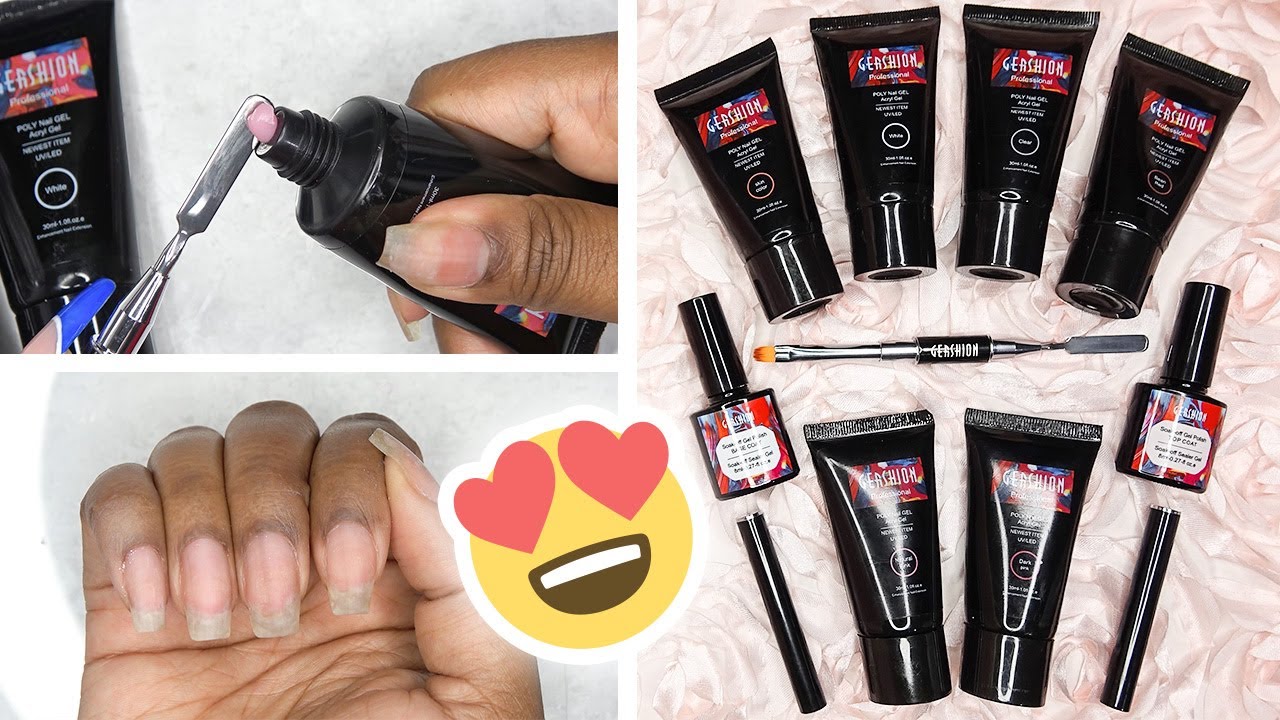 Testing a Polygel Nail Kit from Amazon Prime - Gershion Poly Nail Gel 30ml kit
