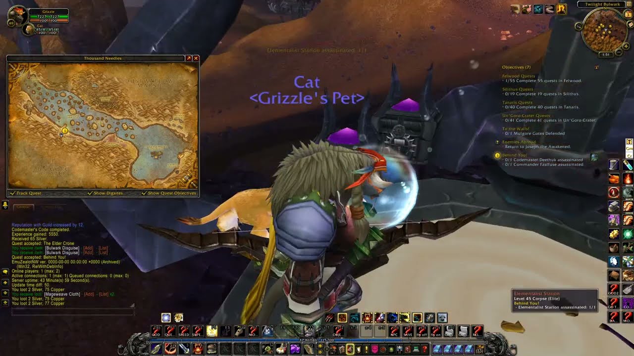 WOW Cata Quest 'Behind You! - 28136' Horde on a PS