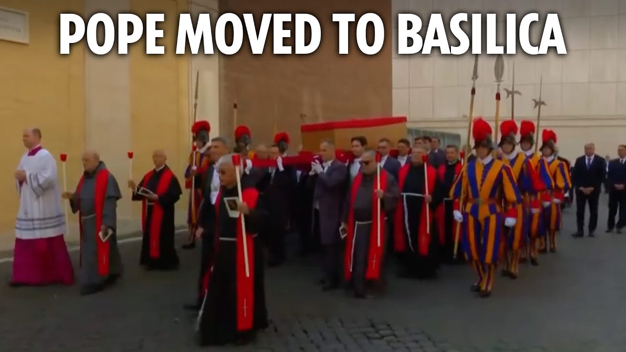 Pope Francis' coffin transferred to St. Peter's Basilica