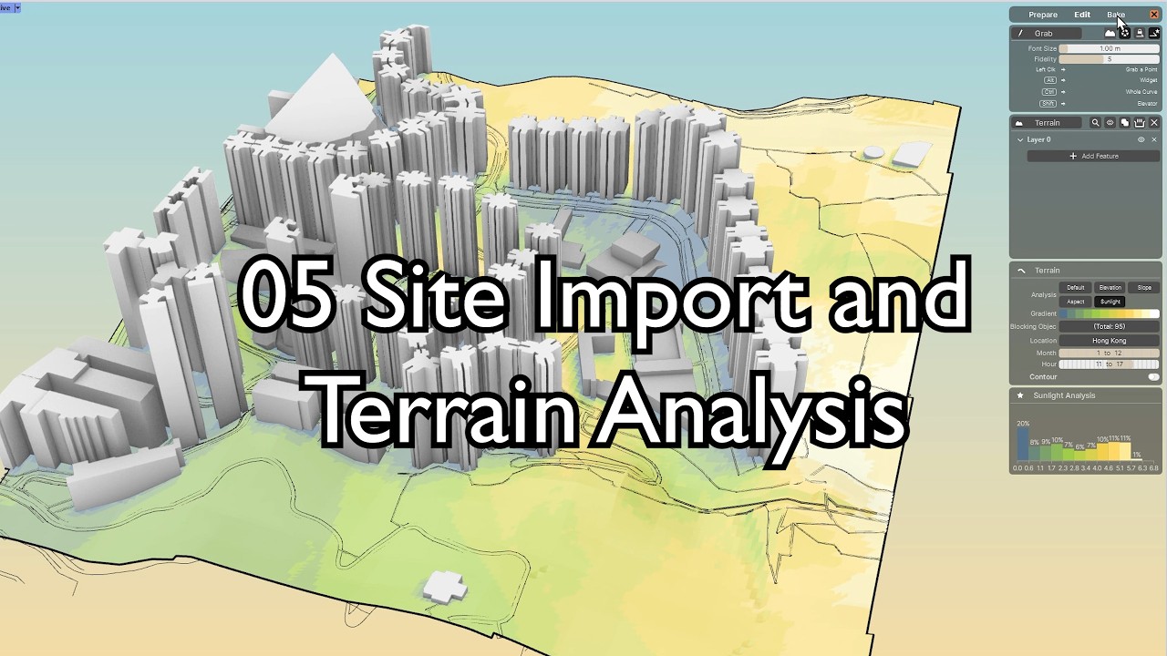 05 Import OSM + Terrain DEM/GIS Data to Rhino in Under 1 Minute | New Sculpting & Scattering Tools