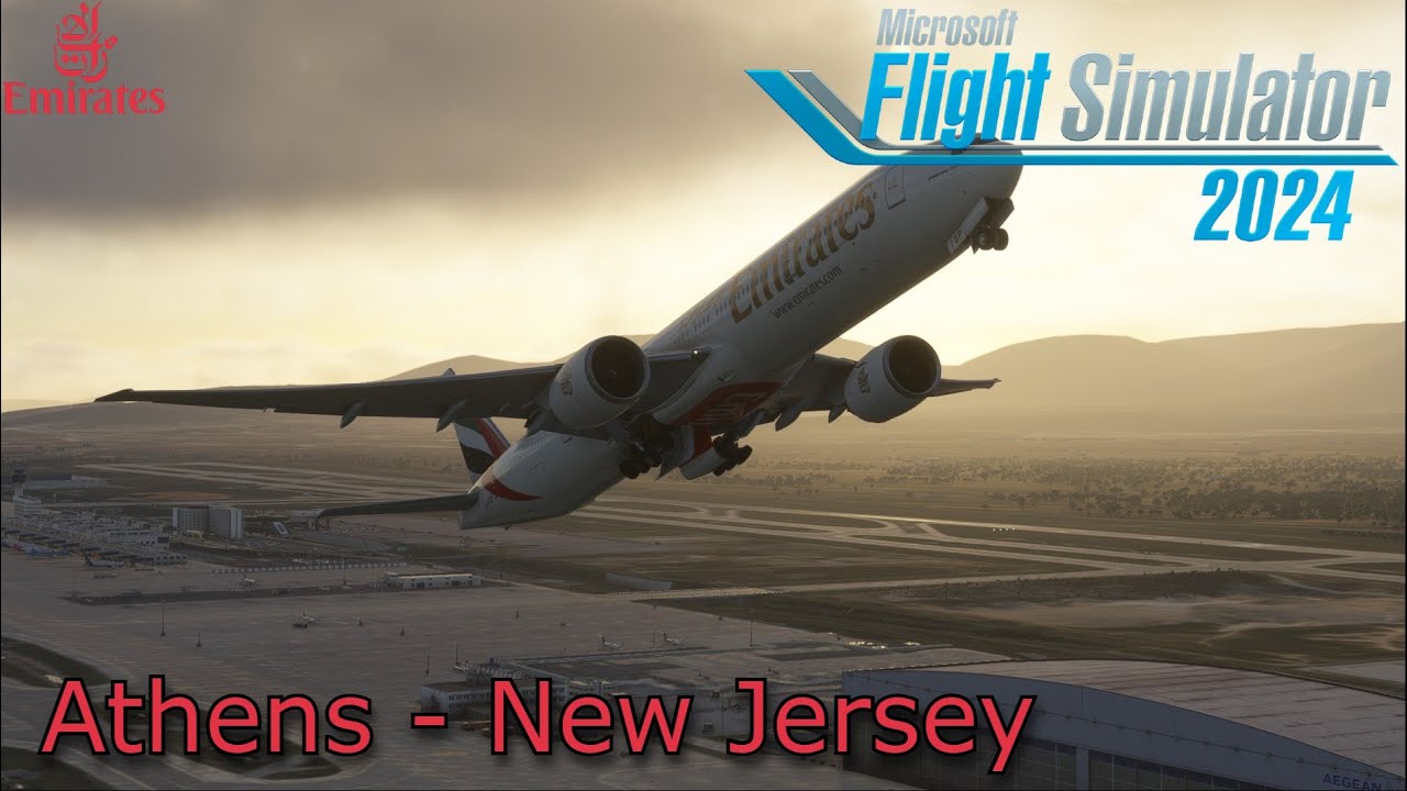 B777-300er Emirates | Athen (ATH) to New Jersey (EWR)