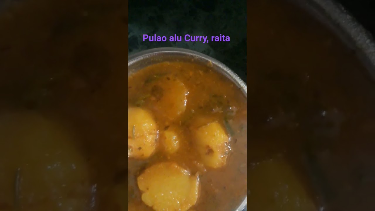 Pulao alu Curry, raita 