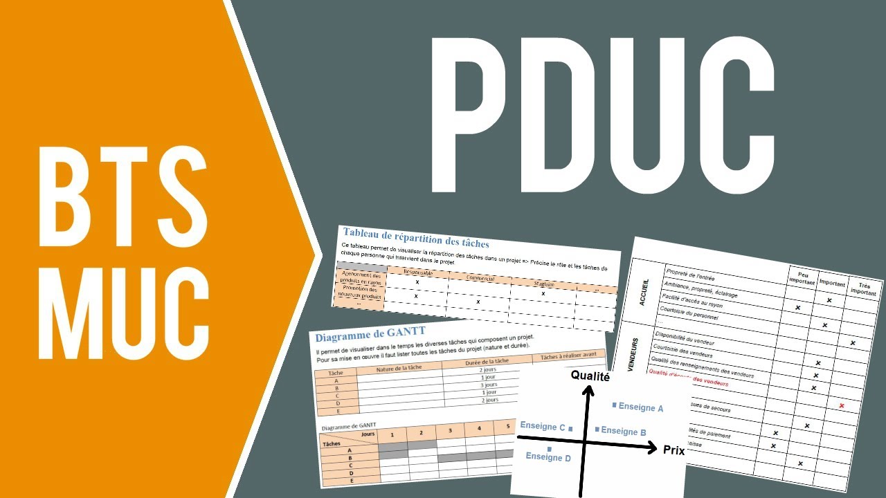 BTS MUC - PDUC (Projet de Développement de l'Unité Commerciale)