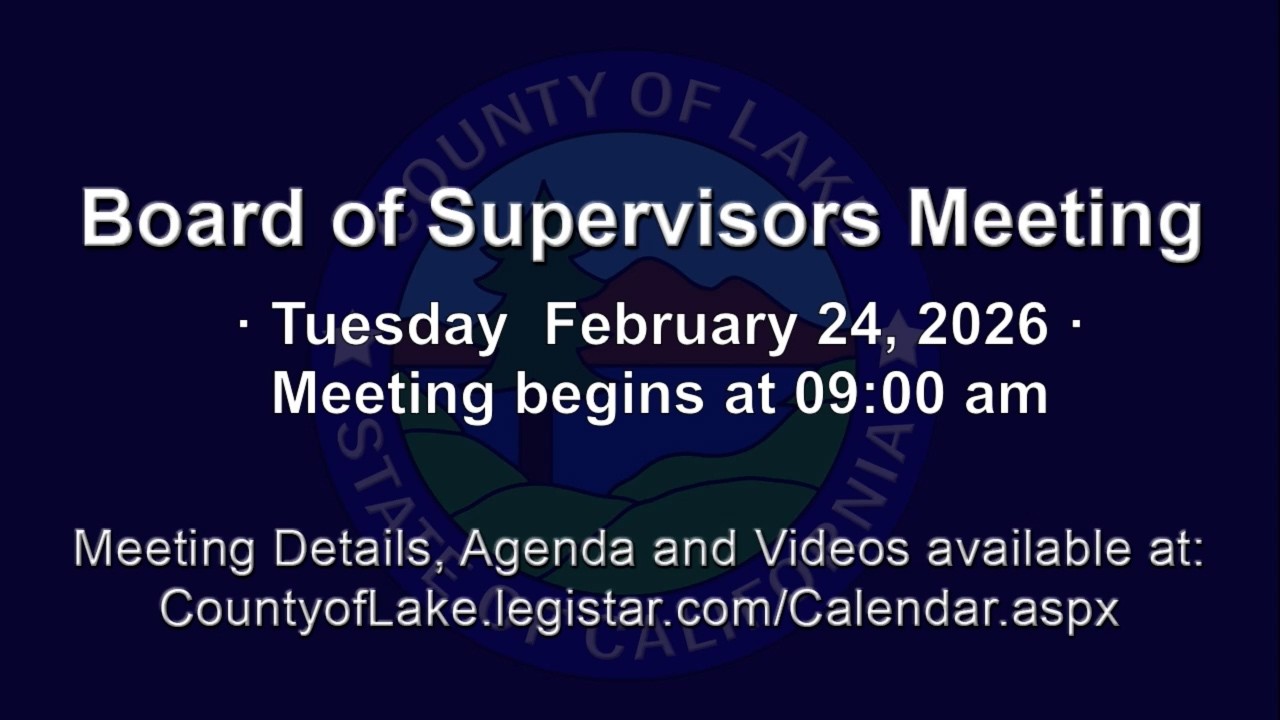 Board of Supervisor Tues Mtg 02-24-26