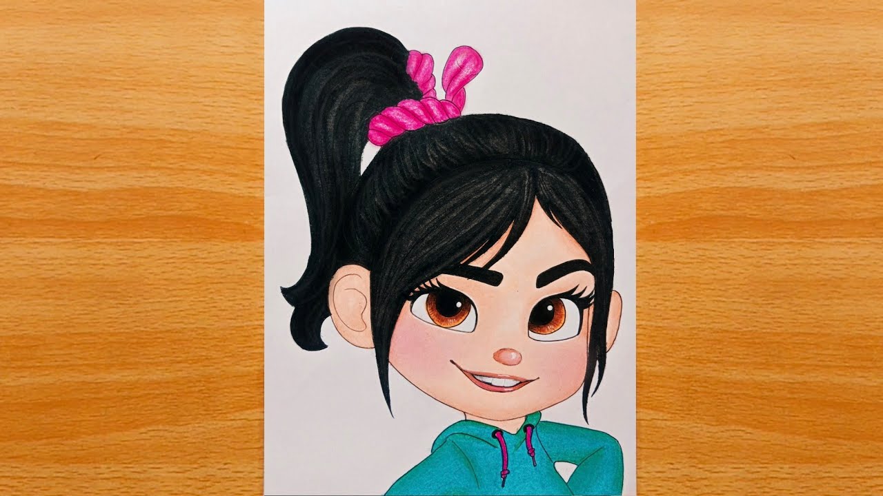 How To Draw VANELLOPE | Disney Vanellope - Easy Step By Step