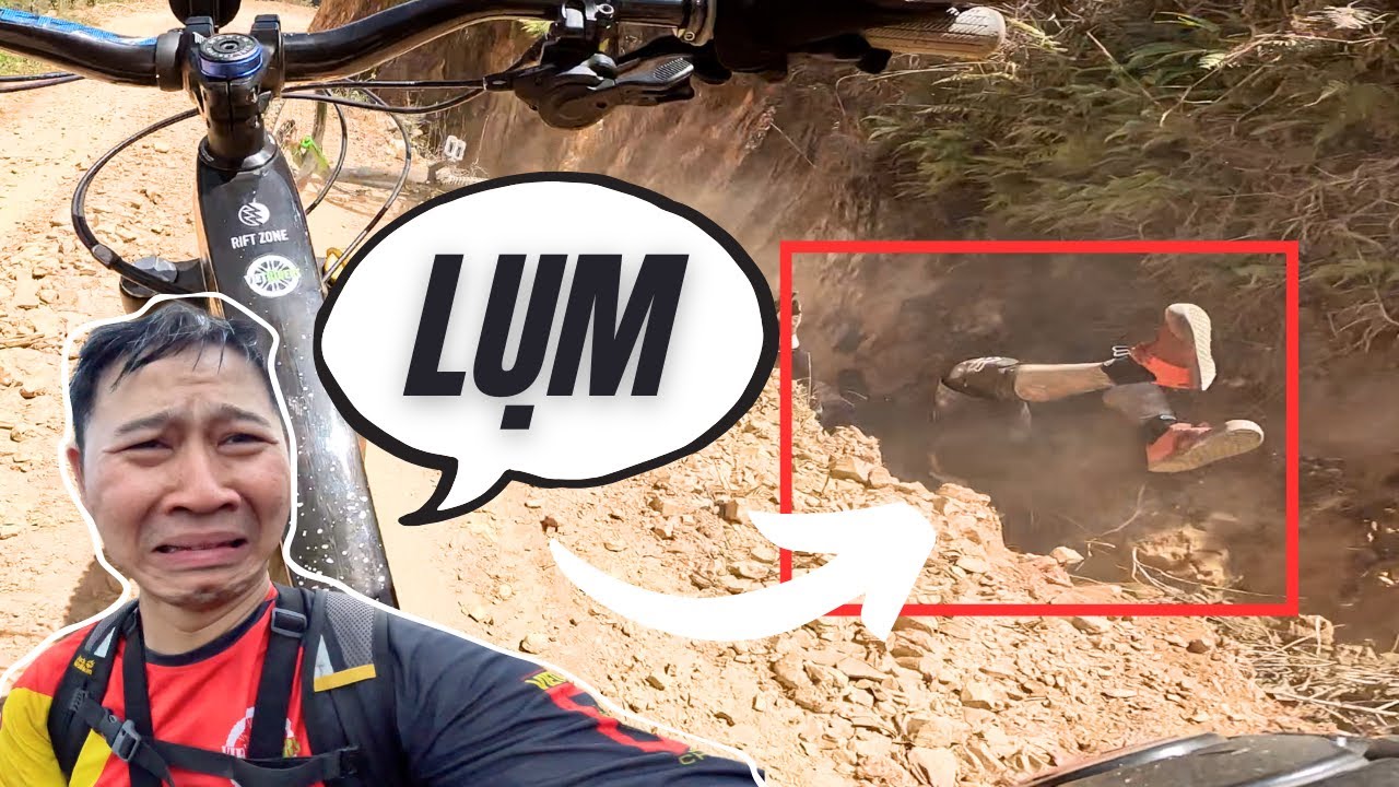 Đạp xe MTB Đà Lạt | Thác hang cọp | Quá nhiều rider ngã ngựa
