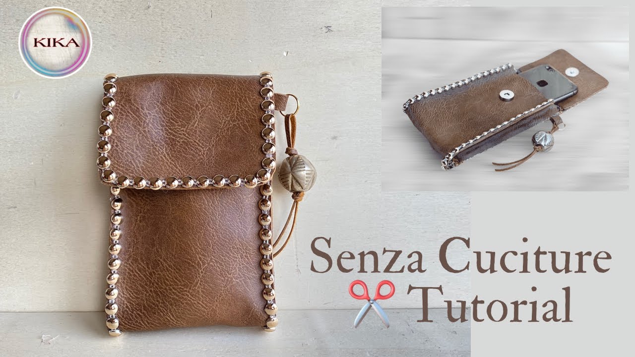 POCHETTE senza cuciture - without sewing | DIY tutorial borsa a mano | BAG per cellulare
