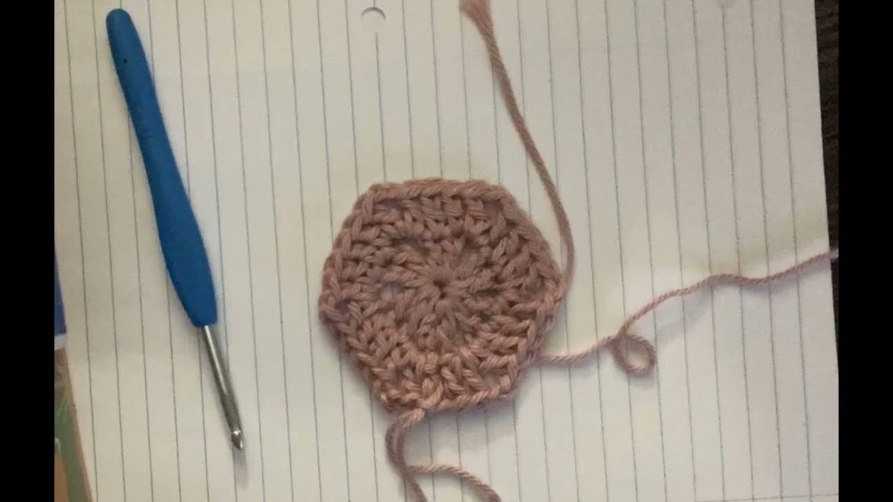 Double Crochet Hexagon Block