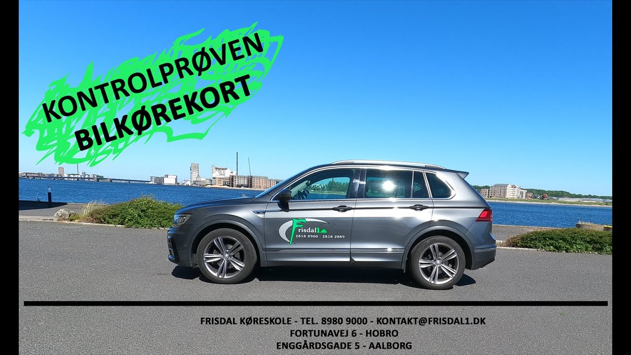 Kontrolpr&oslash;ve (de tekniske sp&oslash;rgsm&aring;l) til Kategori B - Bilk&oslash;rekort