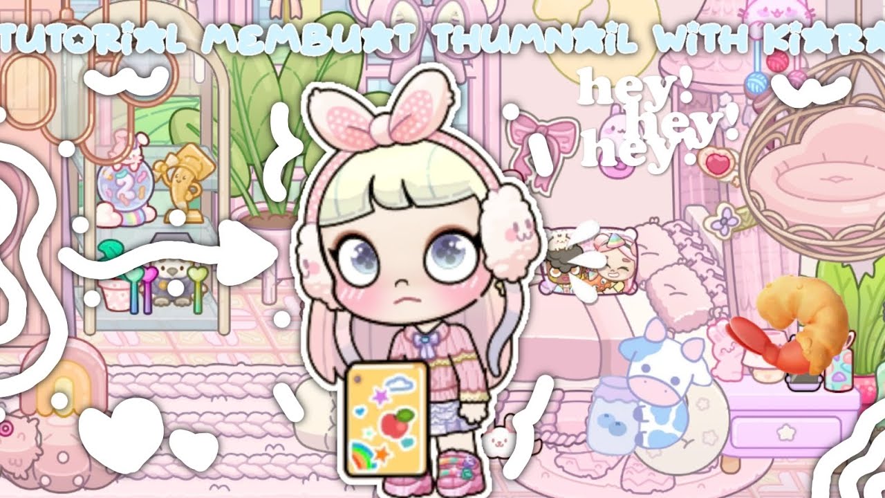 Tutorial membuat thumnail with kiara 💗🎀sorry kalau kurang bagus 🙏:) #avatarworld #pazu #aesthetic