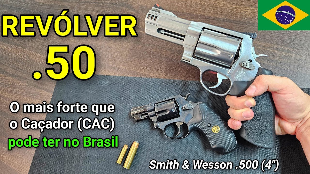 Revólver .50! O Mais Forte que o Caçador (CAC) PODE TER! Smith & Wesson .500 MAGNUM de 4