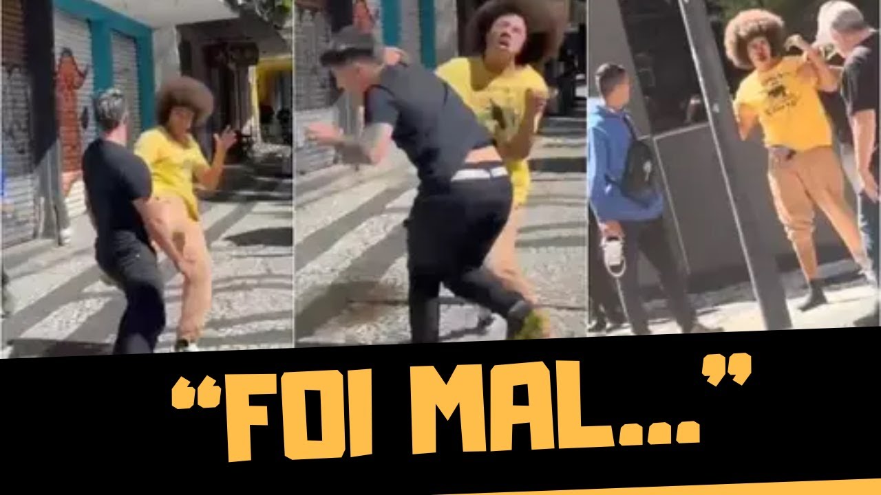 RENATO FREITAS BRIGA NA RUA E PEDE DESCULPAS...