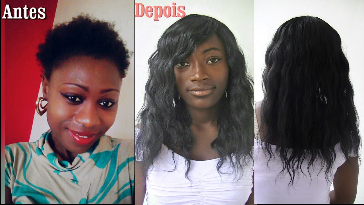 Tutorial : Aplique de tela no cabelo curtissimo (técnica estranha más fonciona)