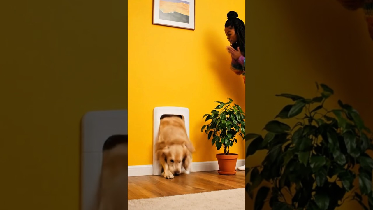 GIANT DOG VS TINY DOOR 