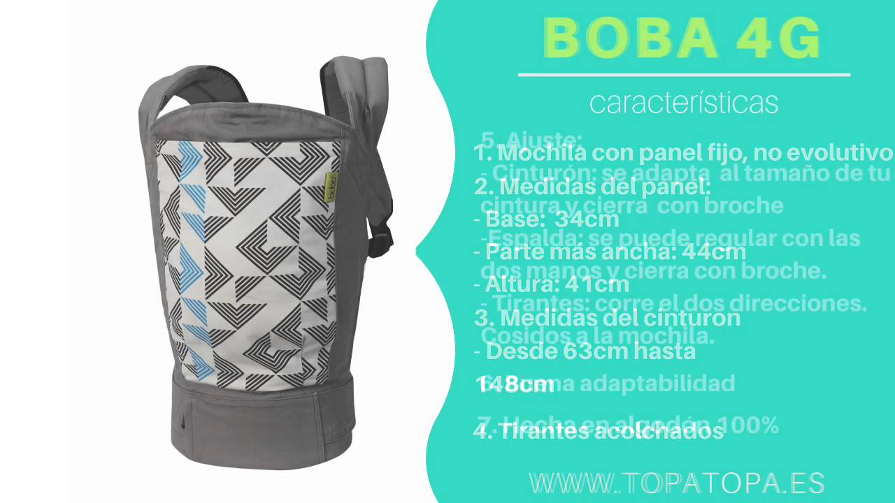 BOBA 4G: ajuste y como amamantar en ella