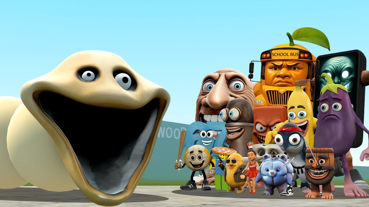 HUNGRY WORM FOR ROBLOX VS ITALIAN BRAINROT ANIMALS In Garry's Mod!