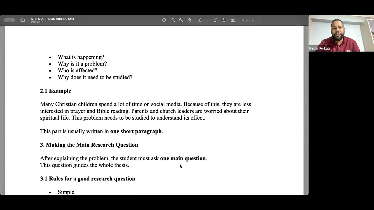 Thesis Writing & Defense Class 2