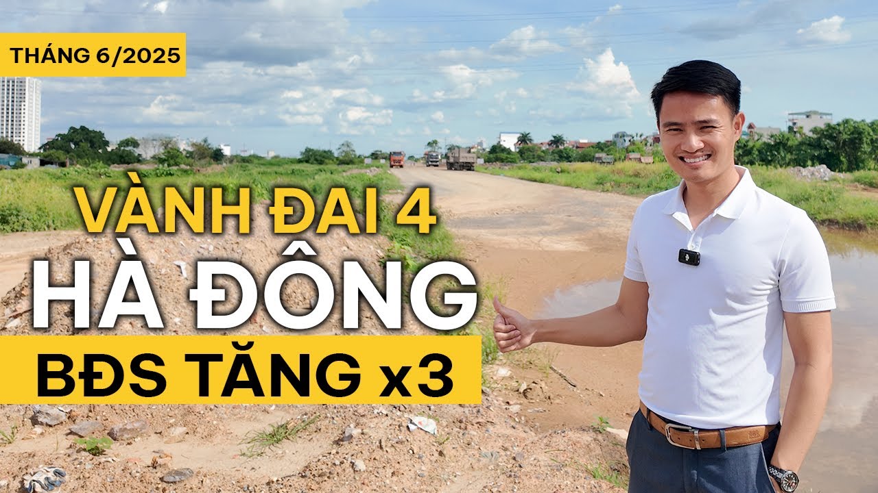 [FLYCAM] Tiến độ Vành đai 4 qua quận Hà Đông mới nhất | 2025