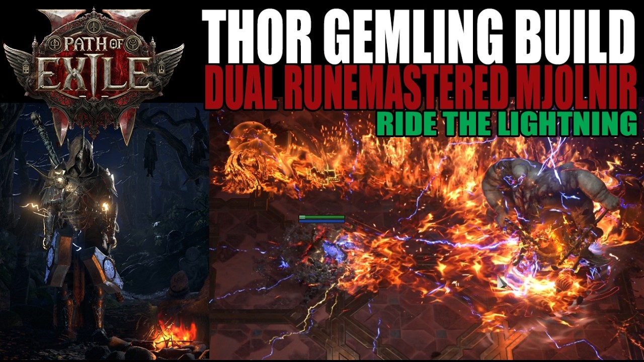 Thor Gemling Legionaire Build Guide - Dual Runemastered Mjolnir - PoE 2 0.5