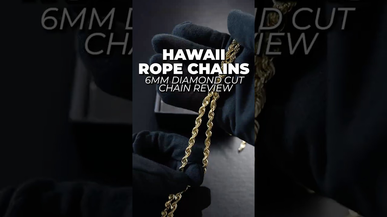 Hawaii Rope Chains 30inch Diamond Cut Recap 💎 #HawaiiRopeChains #Gold #Review