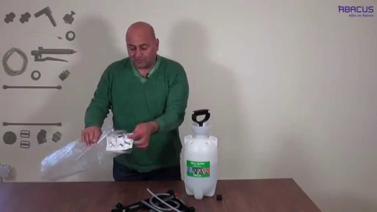 Druckspr&uuml;her 7 Liter Tutorial Anleitung Abacus