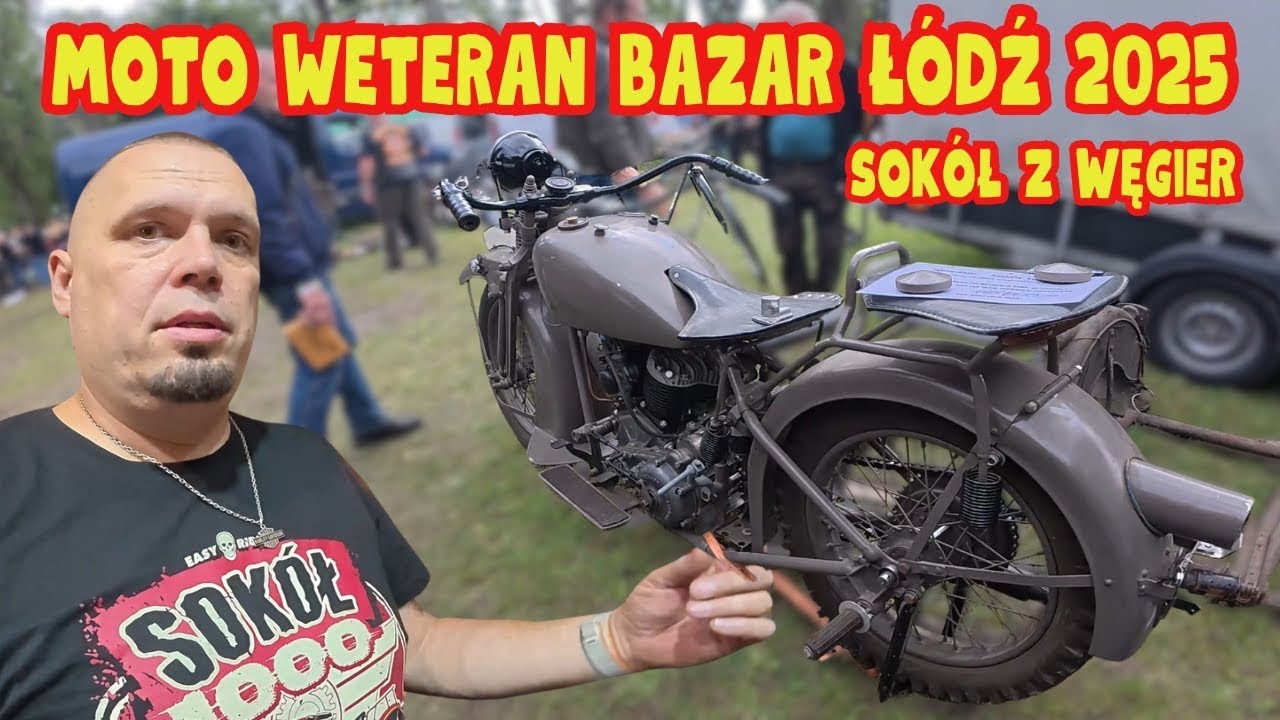 🔥 Sokół 1000, Harley WLA i rzadkie perełki na Moto Weteran Bazar Łódź 2025 🏍️🛠️