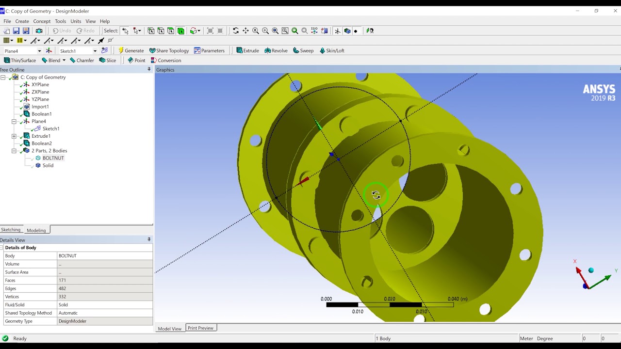 Учебное пособие ANSYS: три метода определения объёма жидкости в Design Modeler