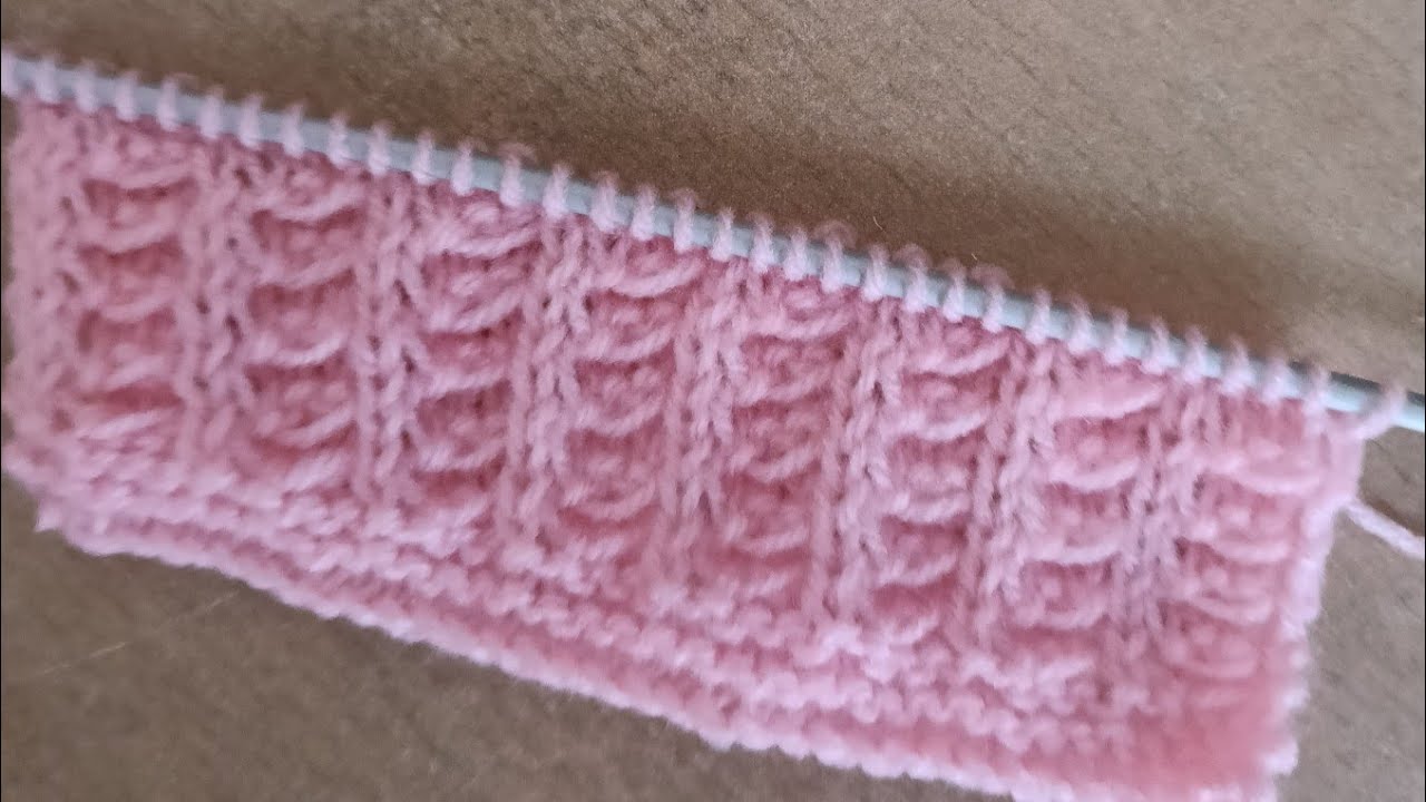 Easy Two-Row Scarf, Hat, Vest, and Shawl Knitting Pattern 