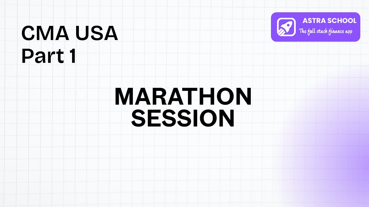 CMA USA Part 1 Marathon Session