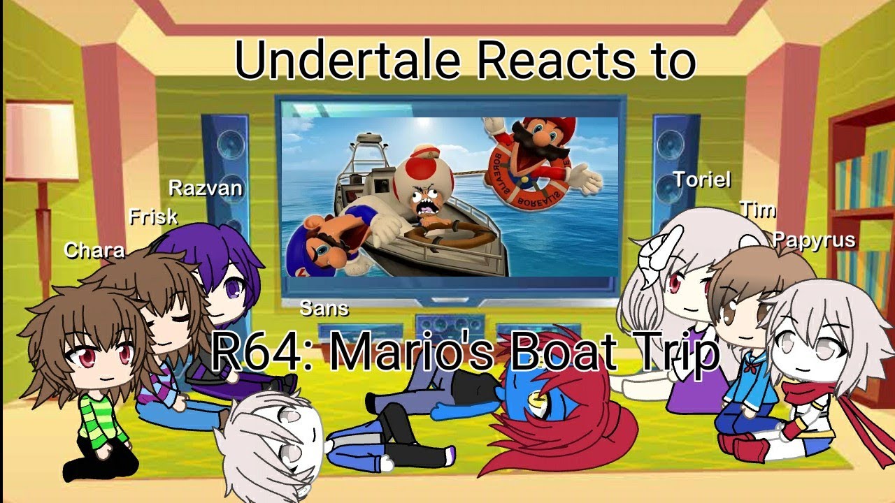 Undertale Reacts to R64: Mario's Boat Trip