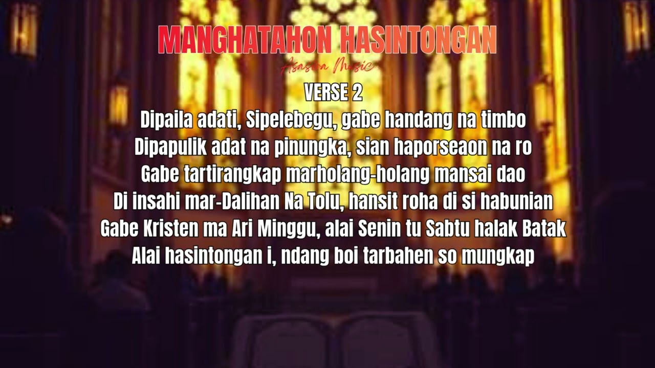 MANGHATAHON HASINTONGAN - The Batak Institute - Asasira Music