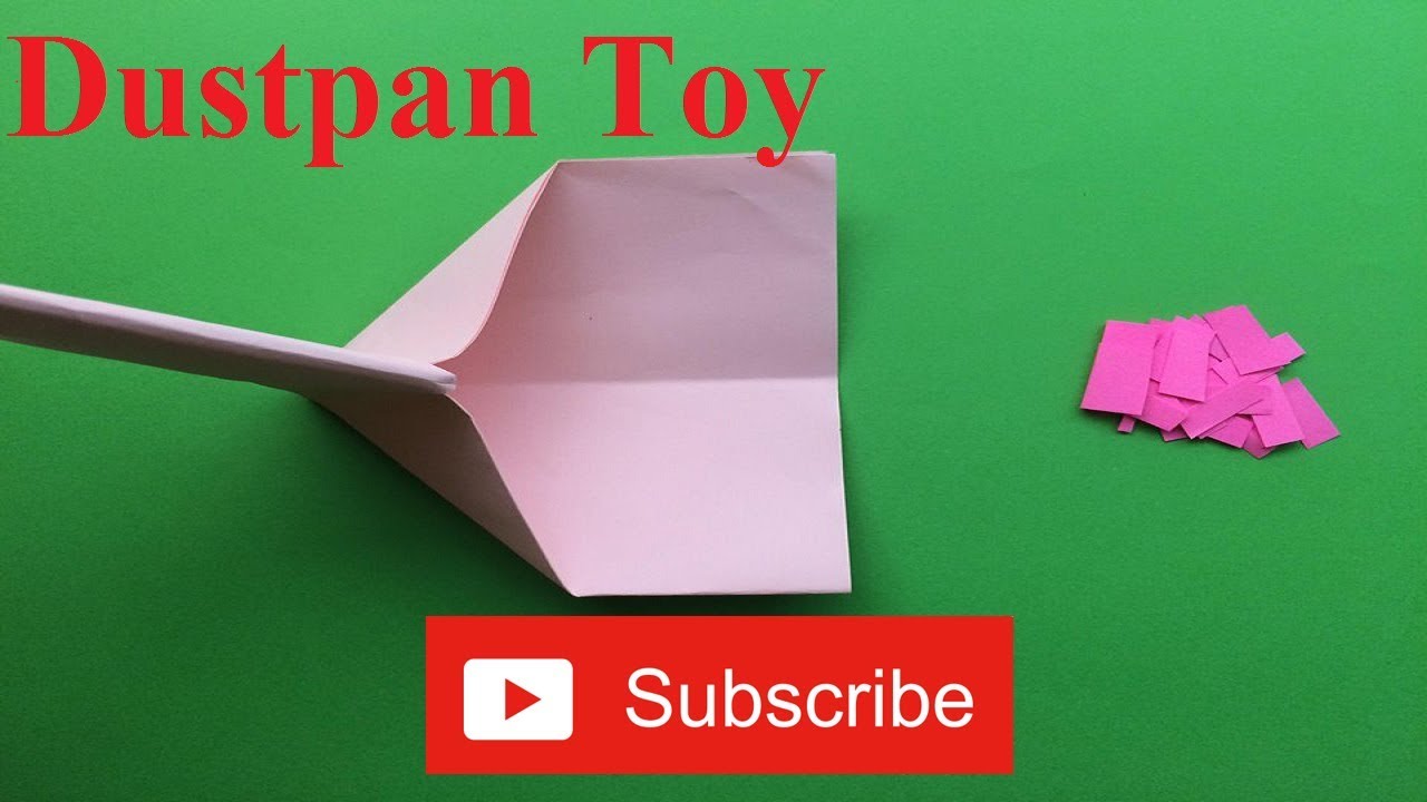 How To Make a Paper Dustpan | Origami Beautiful and Easy Paper Dustpan