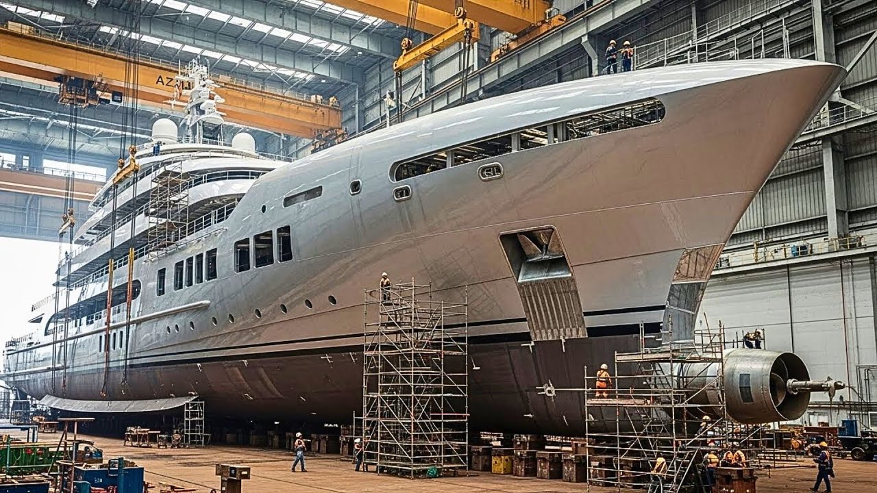 Inside the Azzam Superyacht Factory: Building the World’s Longest Luxury Mega Yacht (Full Process)