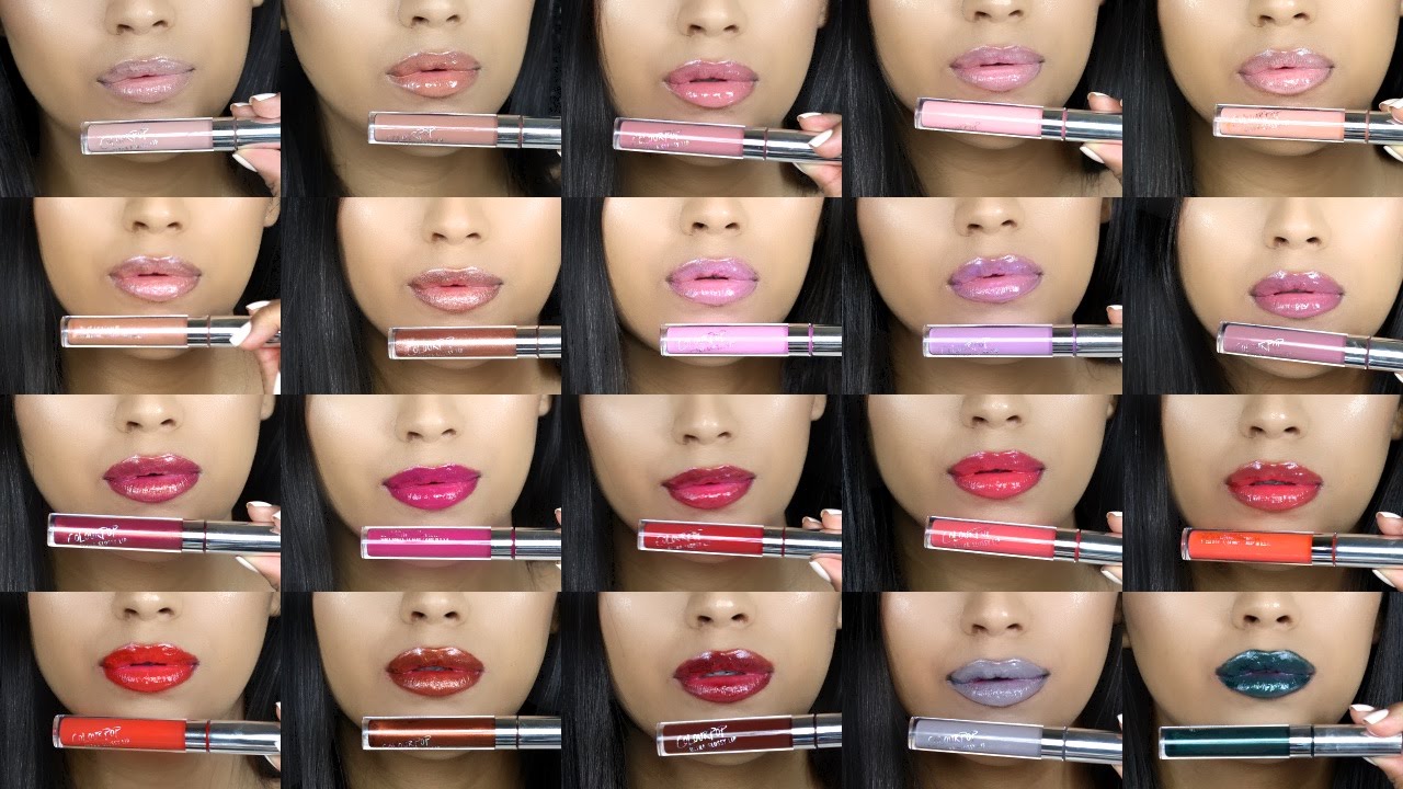 Colourpop Ultra Glossy Lip Swatches | 20 shades