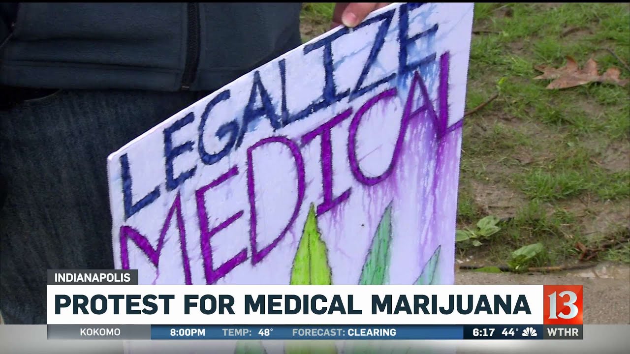 Protest for medical marijuana outside Governor's mansion