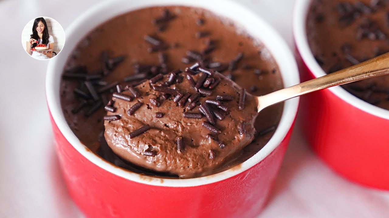 Mousse de Chocolate Sin Az&uacute;car, Sin L&aacute;cteos, Sin Huevo con solo 2 Ingredientes | Auxy