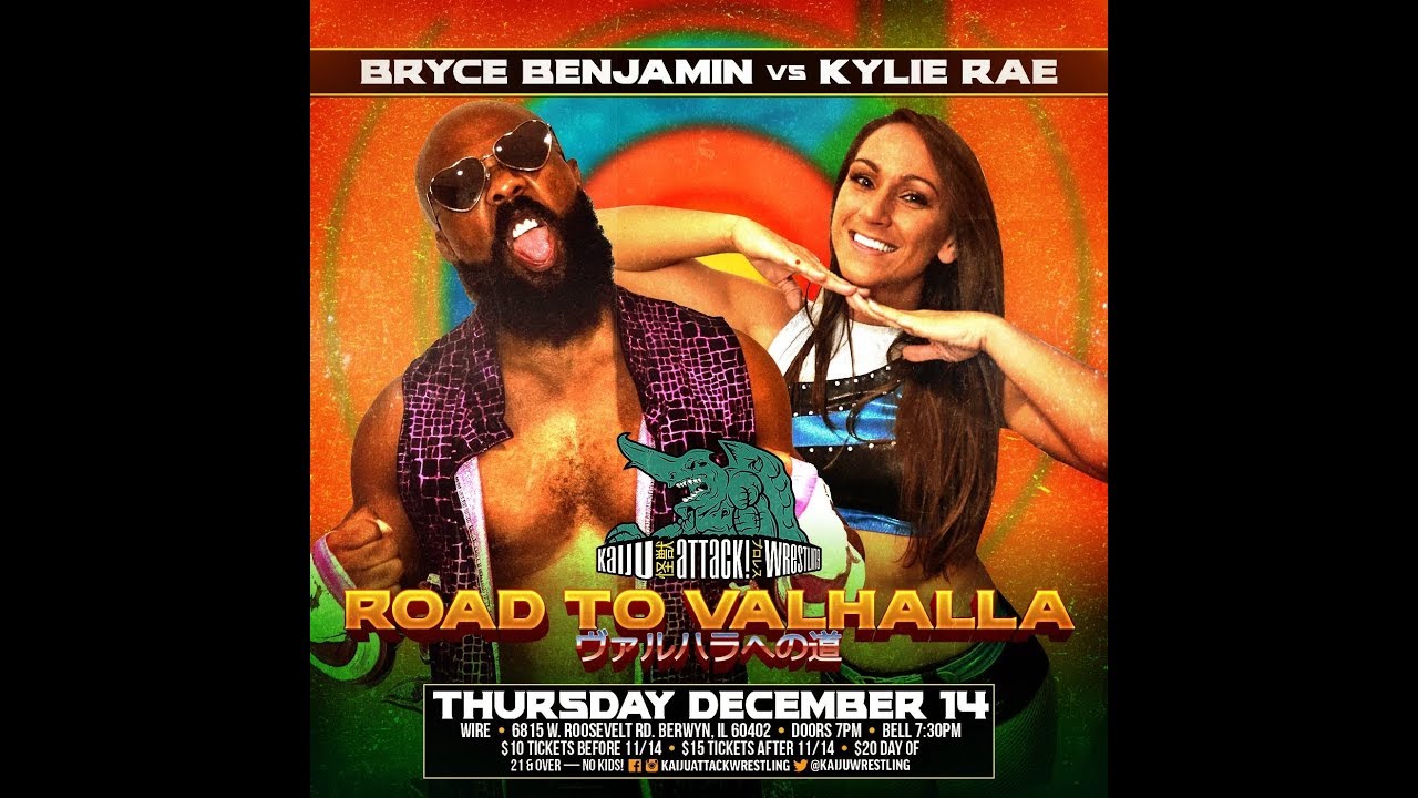 Bryce Benjamin vs Kylie Rae 12-14-17 Kaiju Attack Wrestling